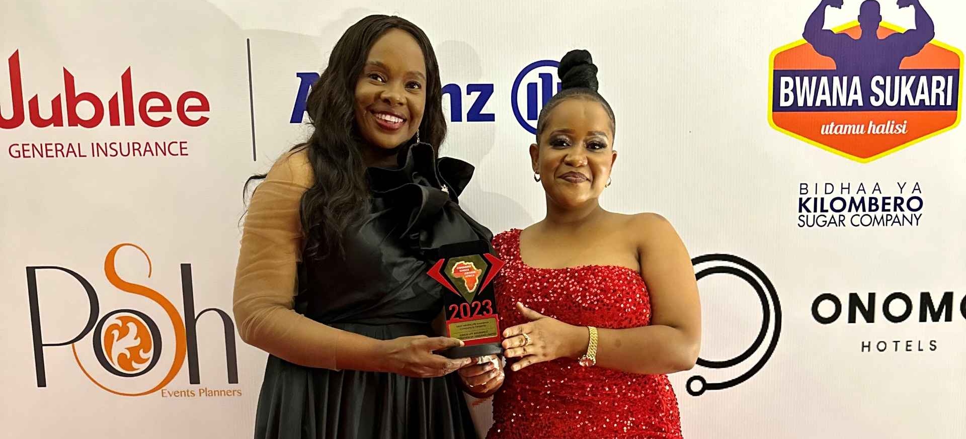 Most Reliable Life Insurance Company in Tanzania by Consumer Choice Awards Africa.